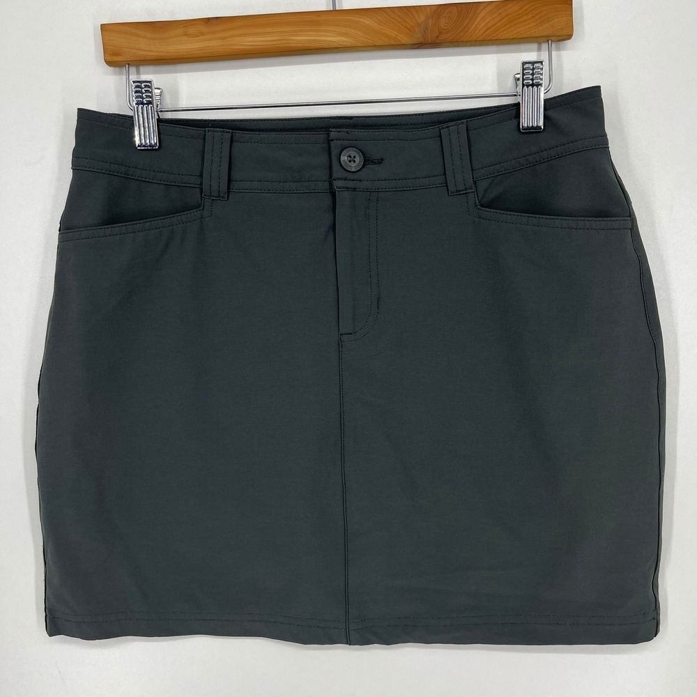 Eddie‎ Bauer Travex Women 4 Gray Performance Hiking Travel Skort PR5700